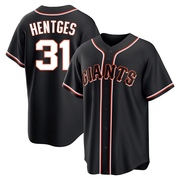 Black Replica Sam Hentges Youth San Francisco Giants Fashion Out Jersey