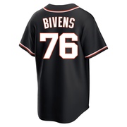 Black Replica Spencer Bivens Men's San Francisco Giants Fashion Out Jersey
