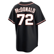 Black Replica Trevor McDonald Men's San Francisco Giants Fashion Out Jersey