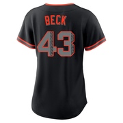 Black Replica Tristan Beck Women's San Francisco Giants Alternate Jersey