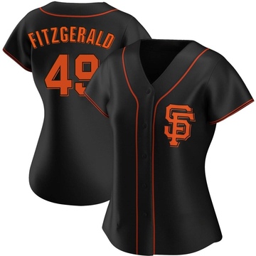 Black Replica Tyler Fitzgerald Women's San Francisco Giants Alternate Jersey