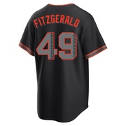 Black Replica Tyler Fitzgerald Youth San Francisco Giants Alternate Jersey