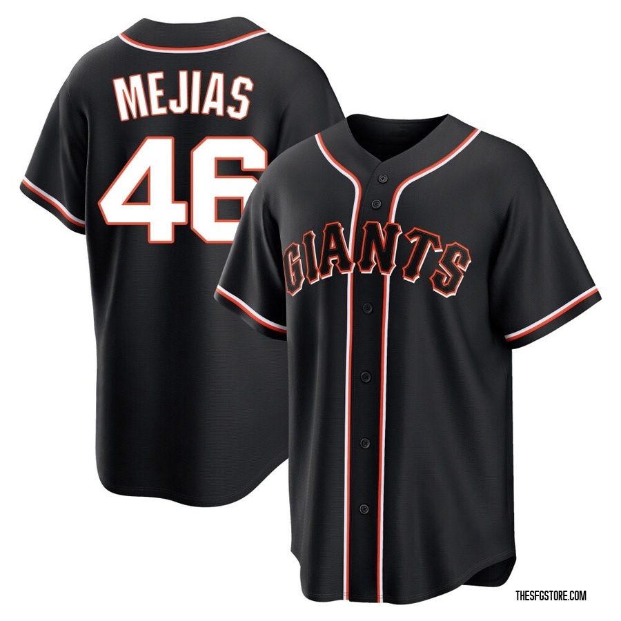 Black Replica Ubert Mejias Youth San Francisco Giants Fashion Out Jersey