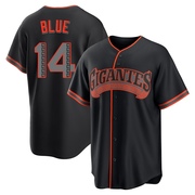 Black Replica Vida Blue Youth San Francisco Giants Alternate Jersey