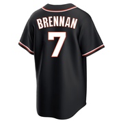 Black Replica Will Brennan Men's San Francisco Giants Fashion Out Jersey