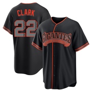 Black Replica Will Clark Men's San Francisco Giants Alternate Jersey