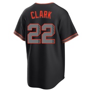 Black Replica Will Clark Men's San Francisco Giants Alternate Jersey