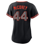 Black Replica Willie McCovey Women's San Francisco Giants Alternate Jersey