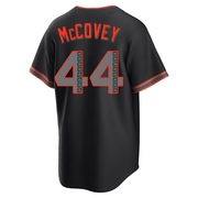 Black Replica Willie McCovey Youth San Francisco Giants Alternate Jersey