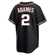 Black Replica Willy Adames Men's San Francisco Giants Fashion Out Jersey