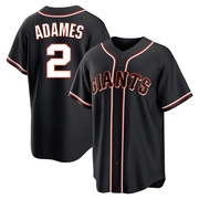 Black Replica Willy Adames Youth San Francisco Giants Fashion Out Jersey