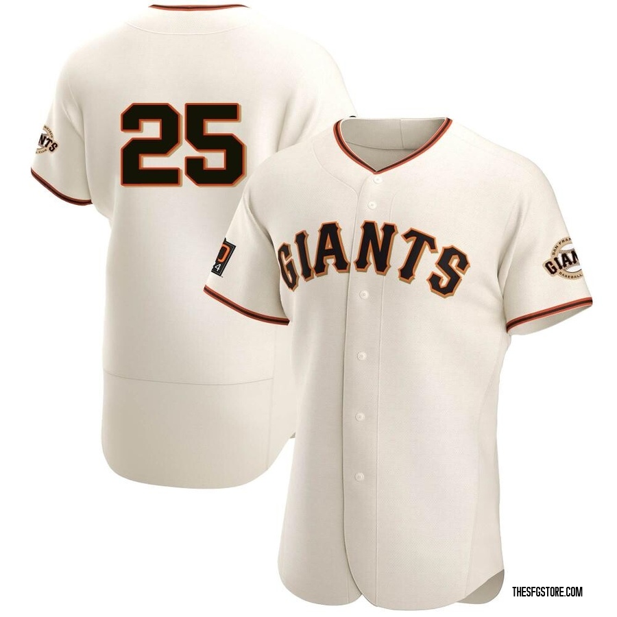 Cream Authentic Barry Bonds Men's San Francisco Giants Home Jersey