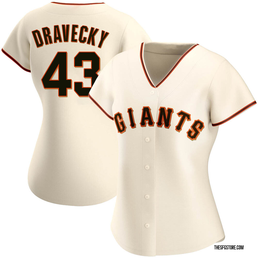 Cream Authentic Dave Dravecky Women's San Francisco Giants Home Jersey