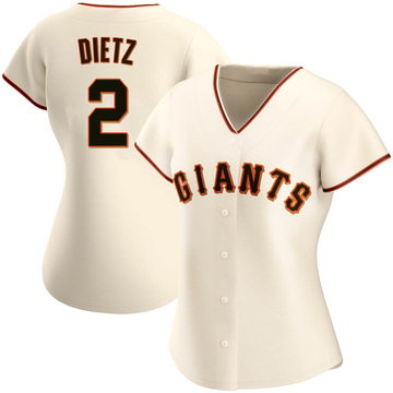 Cream Authentic Dick Dietz Women's San Francisco Giants Home Jersey