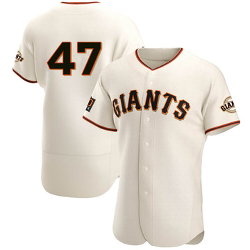 Cream Authentic Don Mcmahon Men's San Francisco Giants Home Jersey