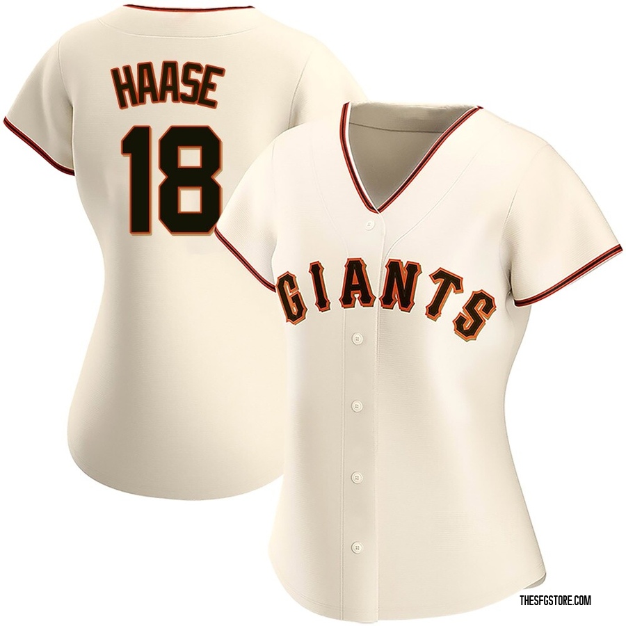 Cream Authentic Eric Haase Women's San Francisco Giants Home Jersey