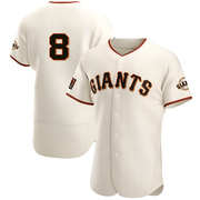 Cream Authentic Hunter Pence Men's San Francisco Giants Home Jersey