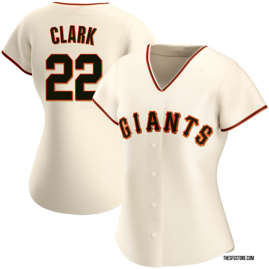 Cream Authentic Jack Clark Women's San Francisco Giants Home Jersey