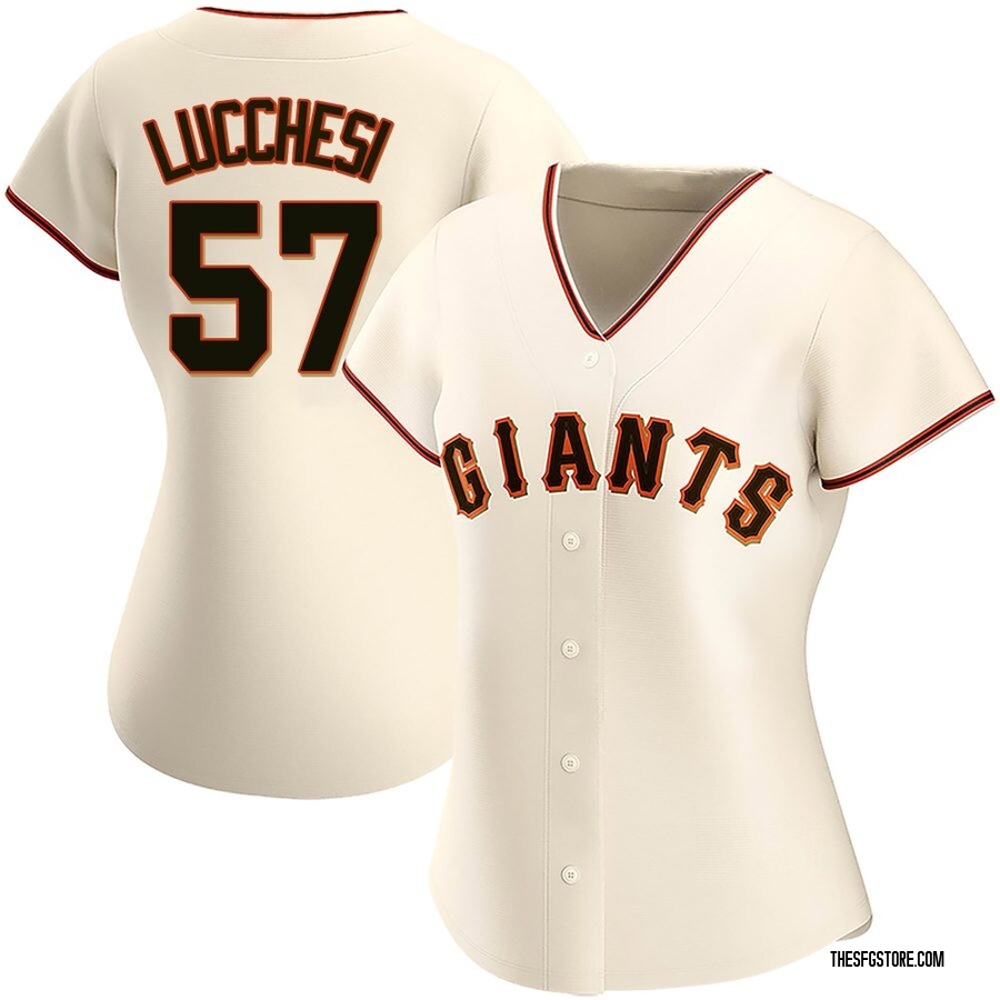 Cream Authentic Joey Lucchesi Women's San Francisco Giants Home Jersey