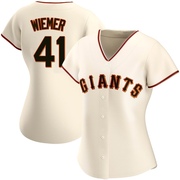 Cream Authentic Joey Wiemer Women's San Francisco Giants Home Jersey