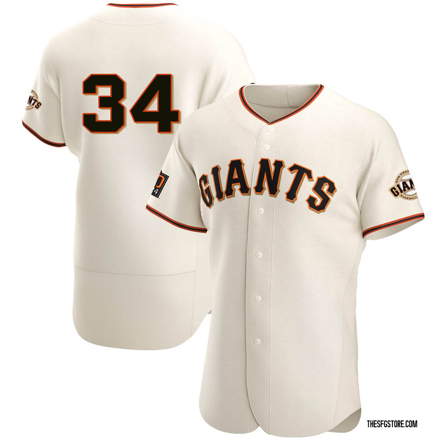 Cream Authentic John D'acquisto Men's San Francisco Giants Home Jersey