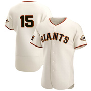 Cream Authentic Mike Ivie Men's San Francisco Giants Home Jersey