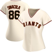 Cream Authentic Nicholas Sinacola Women's San Francisco Giants Home Jersey