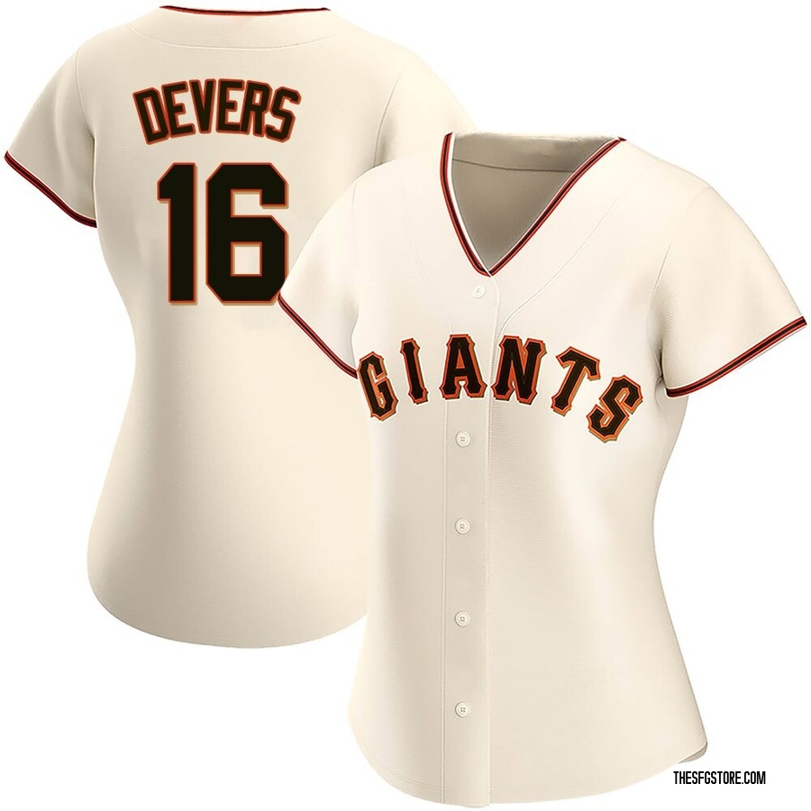 Cream Authentic Rafael Devers Women's San Francisco Giants Home Jersey