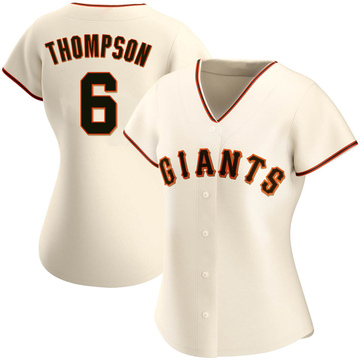 Cream Authentic Robby Thompson Women's San Francisco Giants Home Jersey