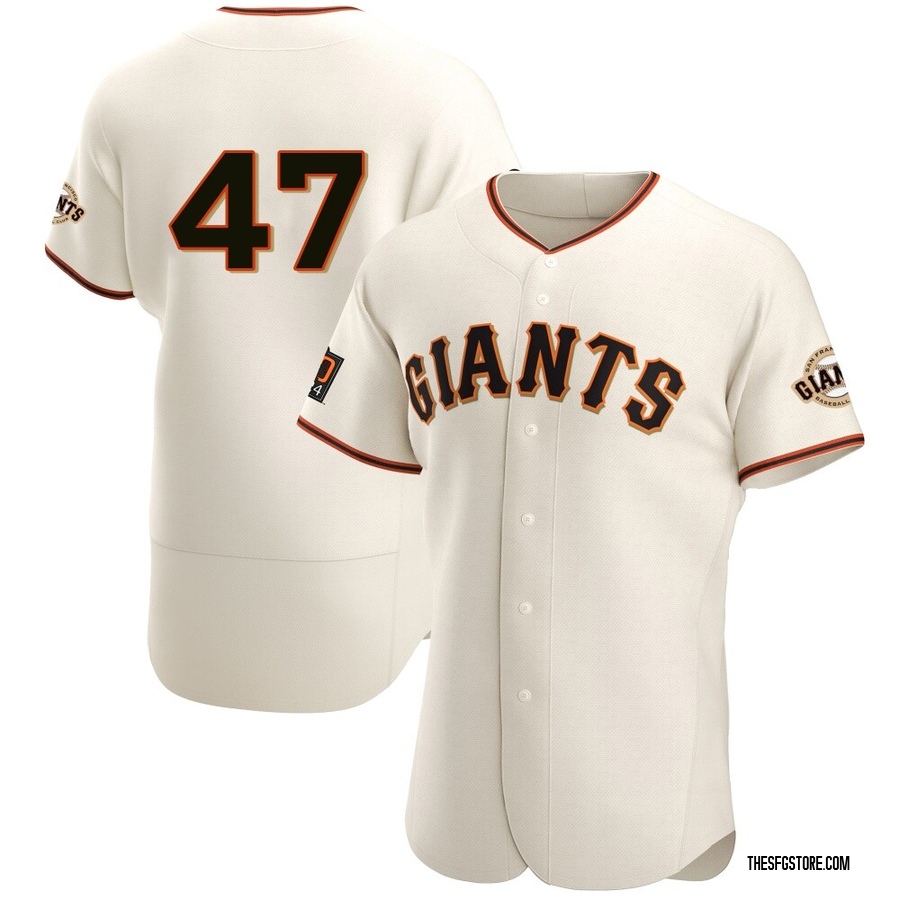 Cream Authentic Ryan Borucki Men's San Francisco Giants Home Jersey