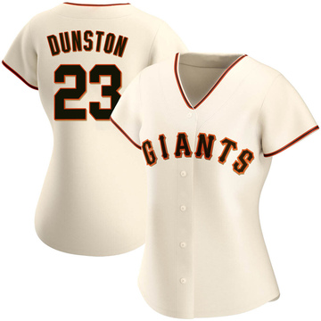 Cream Authentic Shawon Dunston Women's San Francisco Giants Home Jersey