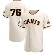 Cream Authentic Spencer Bivens Men's San Francisco Giants Home Jersey