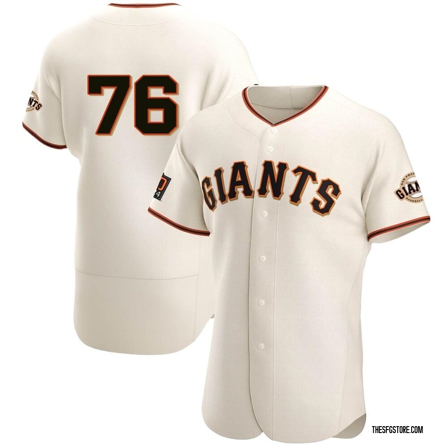 Cream Authentic Spencer Bivens Men's San Francisco Giants Home Jersey