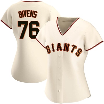 Cream Authentic Spencer Bivens Women's San Francisco Giants Home Jersey