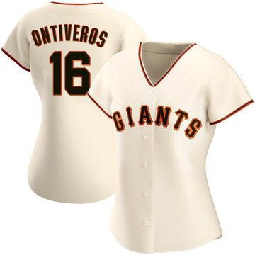 Cream Authentic Steve Ontiveros Women's San Francisco Giants Home Jersey