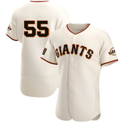 Cream Authentic Tim Lincecum Men's San Francisco Giants Home Jersey