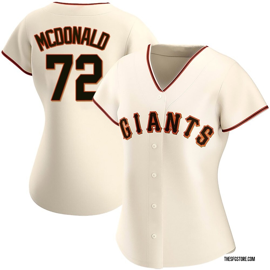 Cream Authentic Trevor McDonald Women's San Francisco Giants Home Jersey