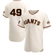 Cream Authentic Tyler Fitzgerald Men's San Francisco Giants Home Jersey