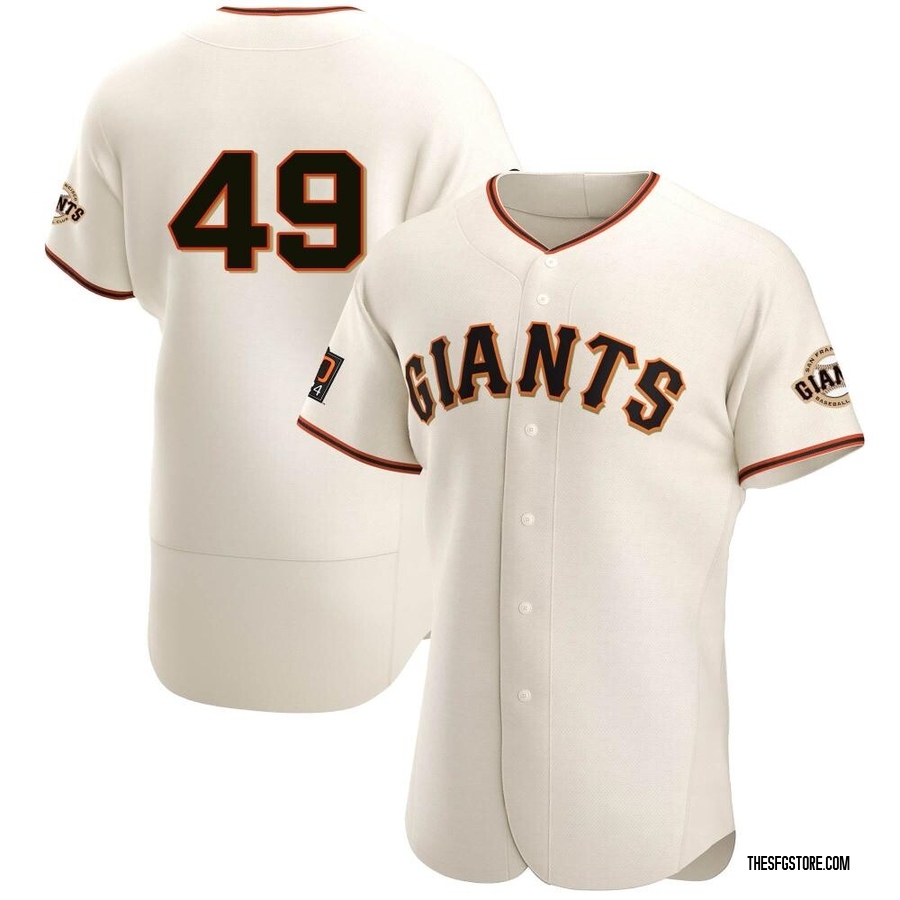 Cream Authentic Tyler Fitzgerald Men's San Francisco Giants Home Jersey