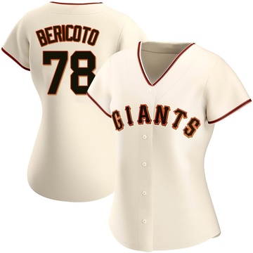 Cream Authentic Victor Bericoto Women's San Francisco Giants Home Jersey