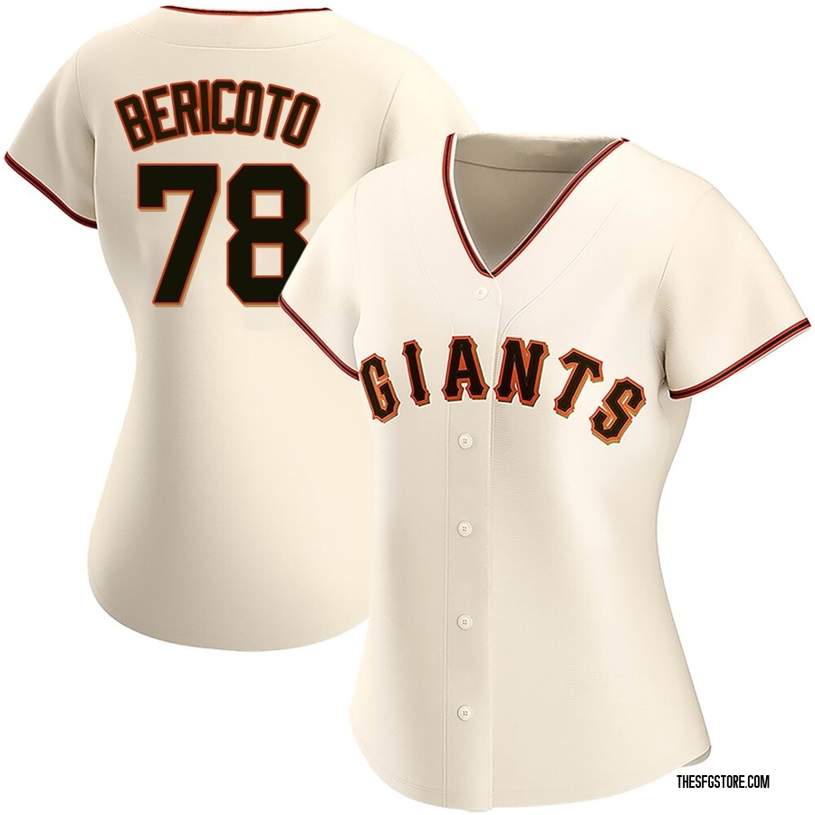 Cream Authentic Victor Bericoto Women's San Francisco Giants Home Jersey
