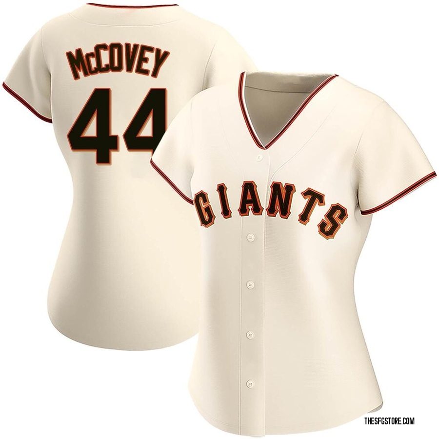 Cream Authentic Willie McCovey Women's San Francisco Giants Home Jersey