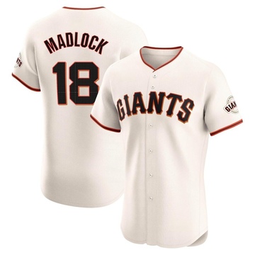 Cream Elite Bill Madlock Men's San Francisco Giants Home Jersey