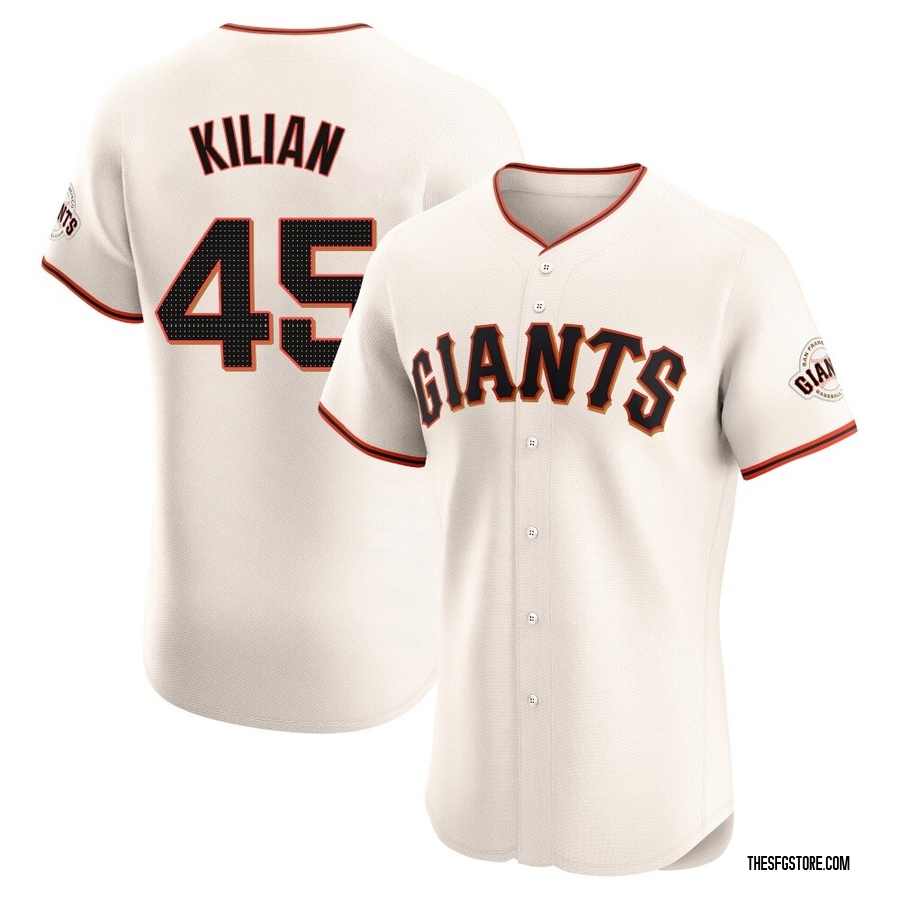 Cream Elite Caleb Kilian Men's San Francisco Giants Home Jersey