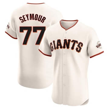 Cream Elite Carson Seymour Men's San Francisco Giants Home Jersey
