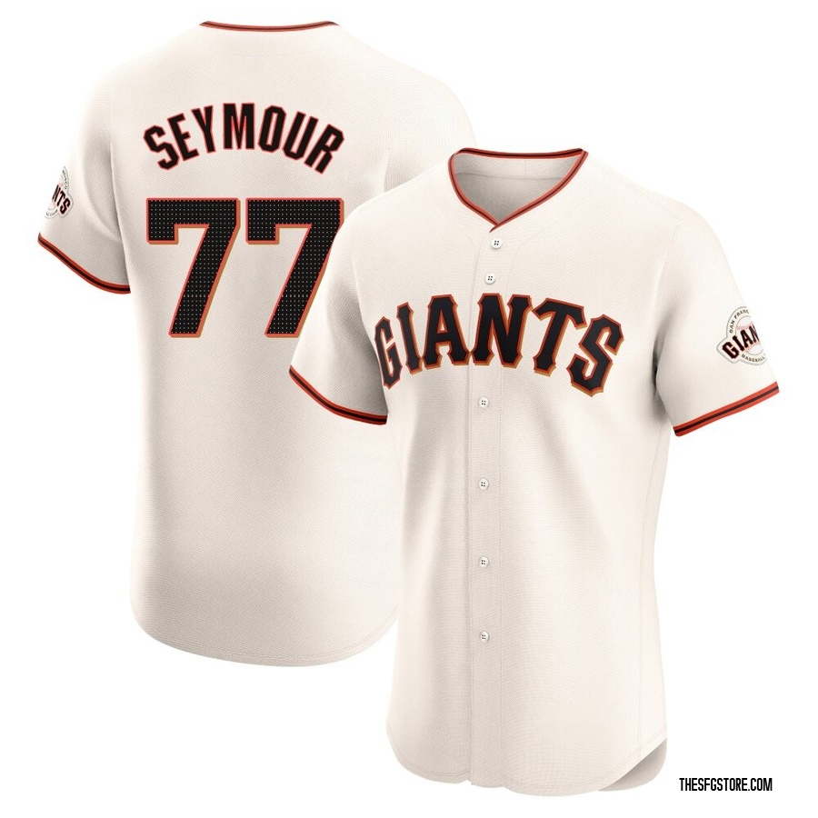 Cream Elite Carson Seymour Men's San Francisco Giants Home Jersey