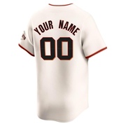 Cream Elite Custom Men's San Francisco Giants Home Jersey