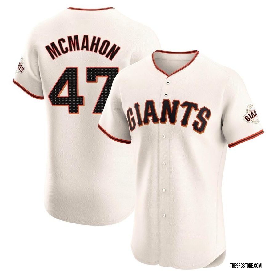 Cream Elite Don Mcmahon Men's San Francisco Giants Home Jersey