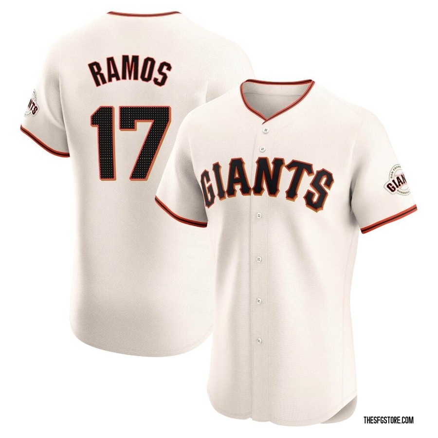 Cream Elite Heliot Ramos Men's San Francisco Giants Home Jersey