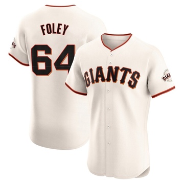 Cream Elite Jason Foley Men's San Francisco Giants Home Jersey